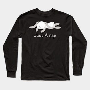 most likely to take a nap Sticker Long Sleeve T-Shirt